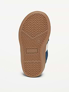 Image number 4 showing, Double Secure-Strap Faux-Suede Sneakers for Toddler Boys