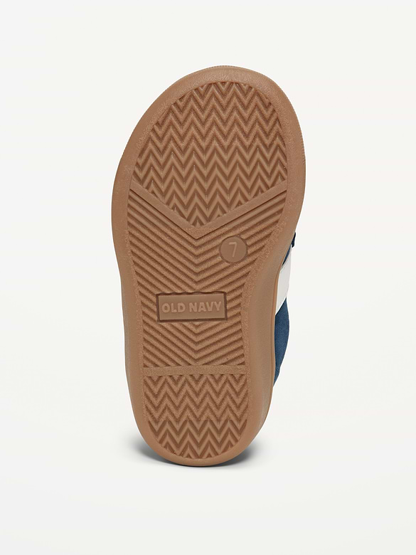 Double Secure-Strap Faux-Suede Sneakers for Toddler Boys