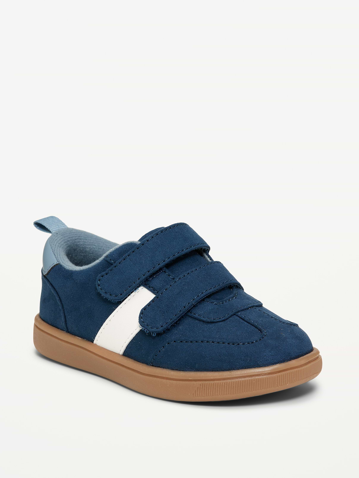 Image number 1 showing, Double Secure-Strap Faux-Suede Sneakers for Toddler Boys