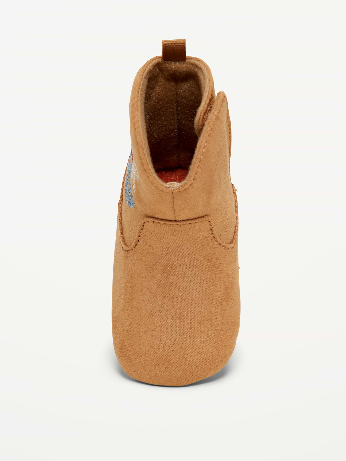 Image number 2 showing, Faux-Suede Embroidered Western Booties for Baby