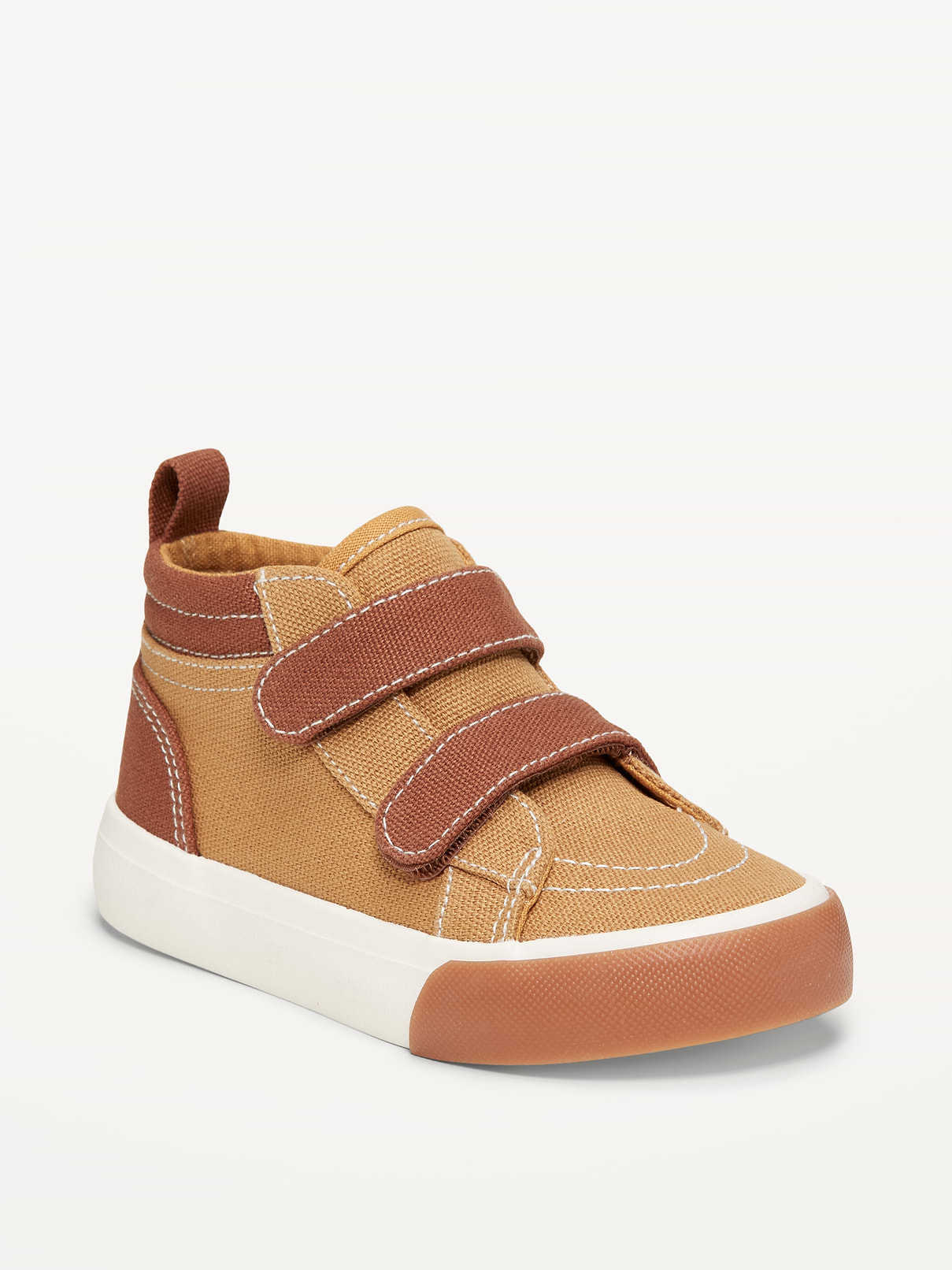 Image number 1 showing, Double Secure-Strap High-Top Sneakers for Toddler Boys