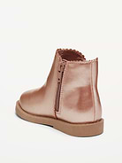 Image number 3 showing, Shiny Faux-Leather Chelsea Boots for Toddler Girls