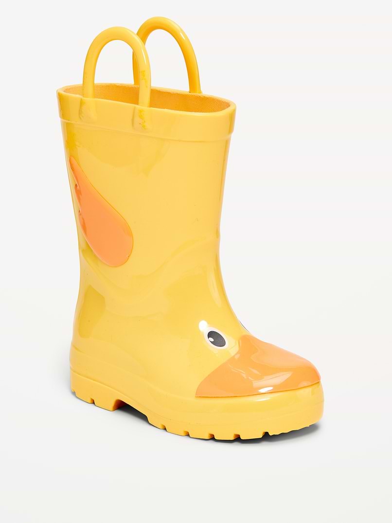 Tall Duck-Graphic Rain Boots for Toddler Boys | Old Navy display picture 3
