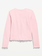 Image number 2 showing, CozePlush Long-Sleeve Graphic T-Shirt for Girls
