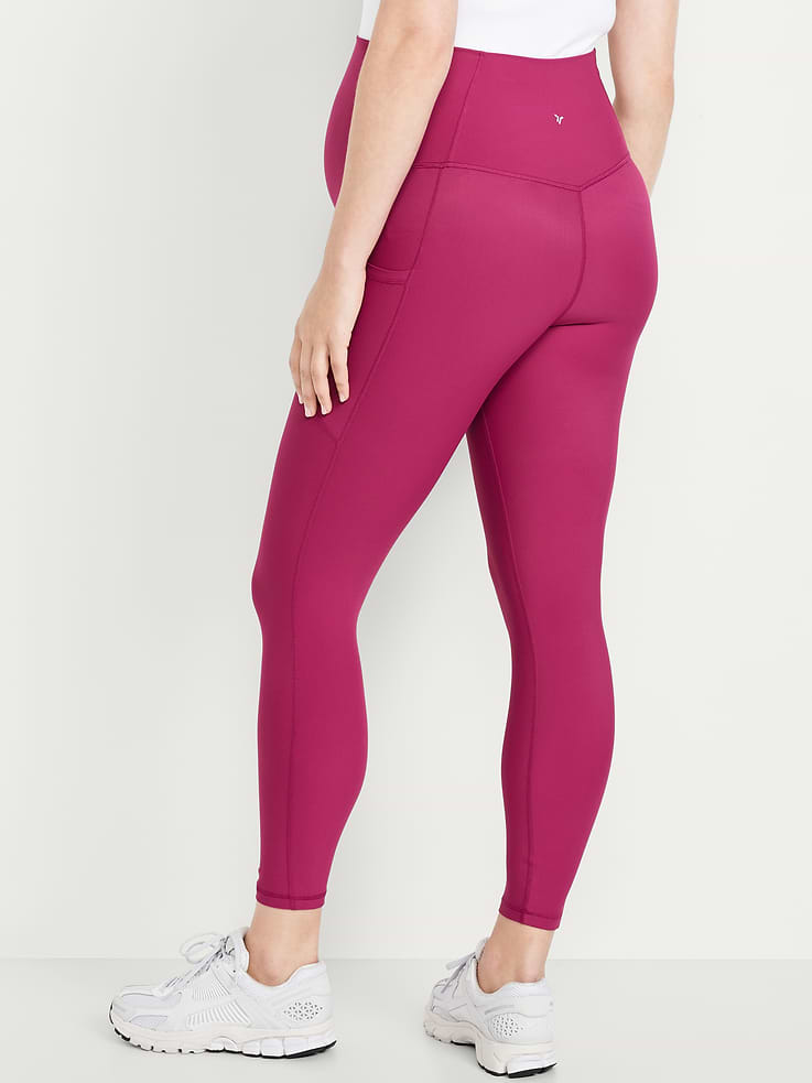 Image number 2 showing, Maternity Full-Panel PowerSoft 7/8 Leggings