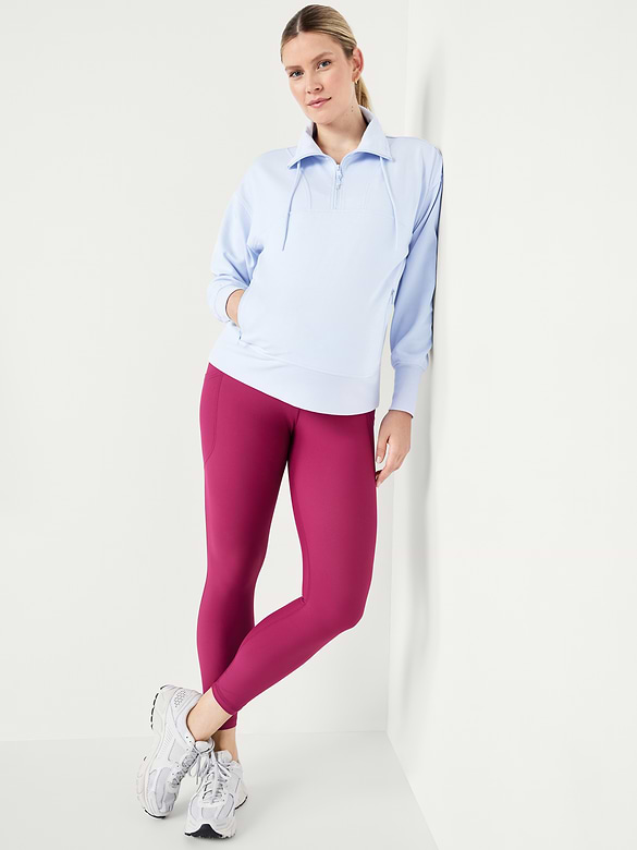 Maternity Full-Panel PowerSoft 7/8 Leggings
