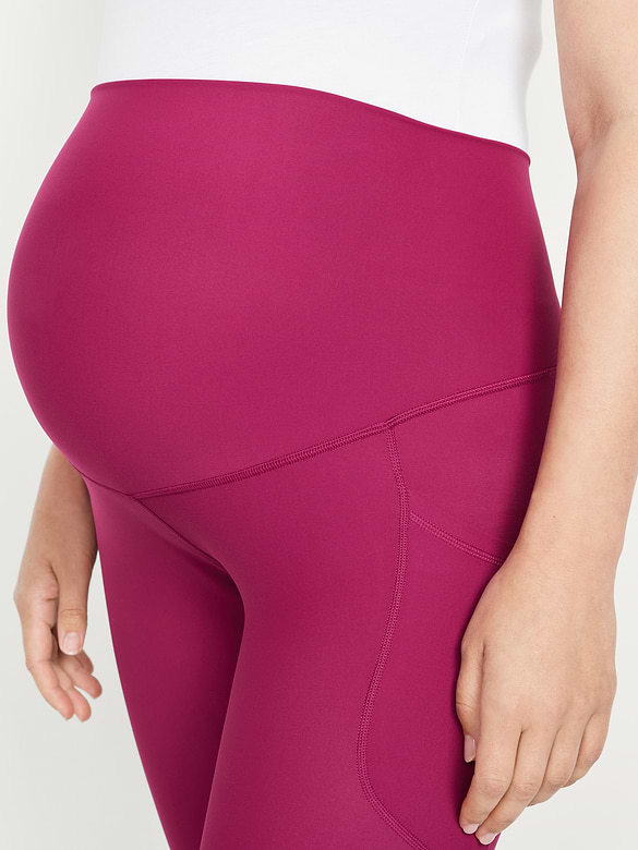 Maternity Full-Panel PowerSoft 7/8 Leggings