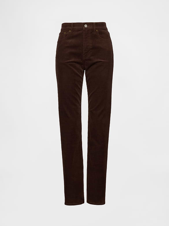 High Rise Corduroy '90s Slim Straight Jeans