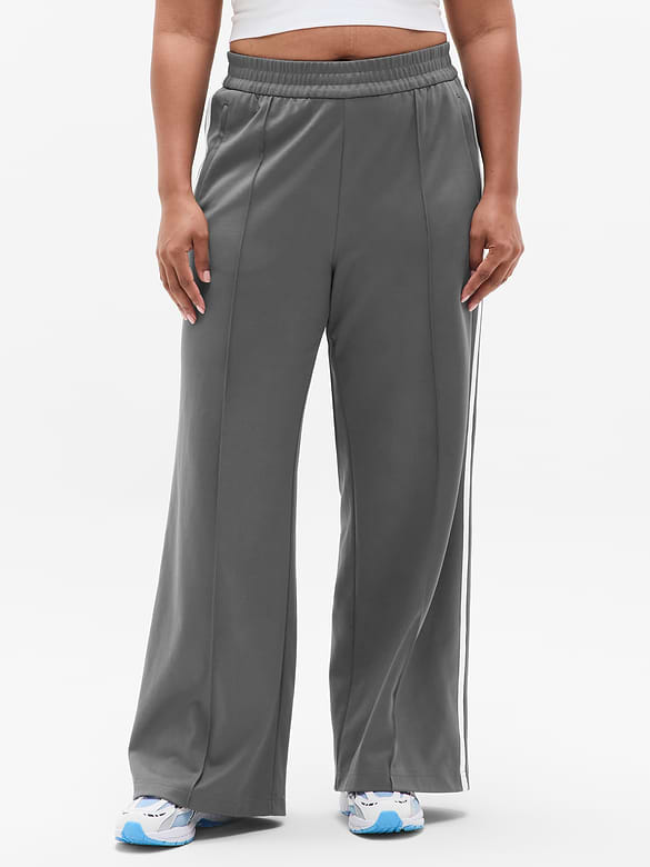Tempo Mid Rise Wide Leg Track Pant
