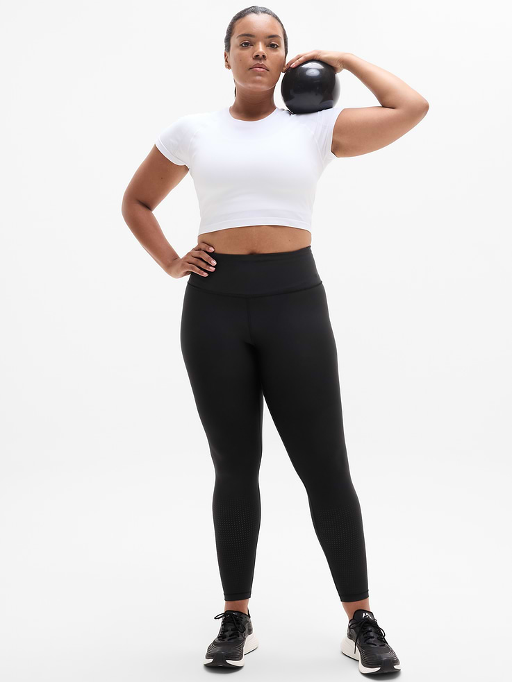 Image number 7 showing, Interval High Rise Perforated Legging