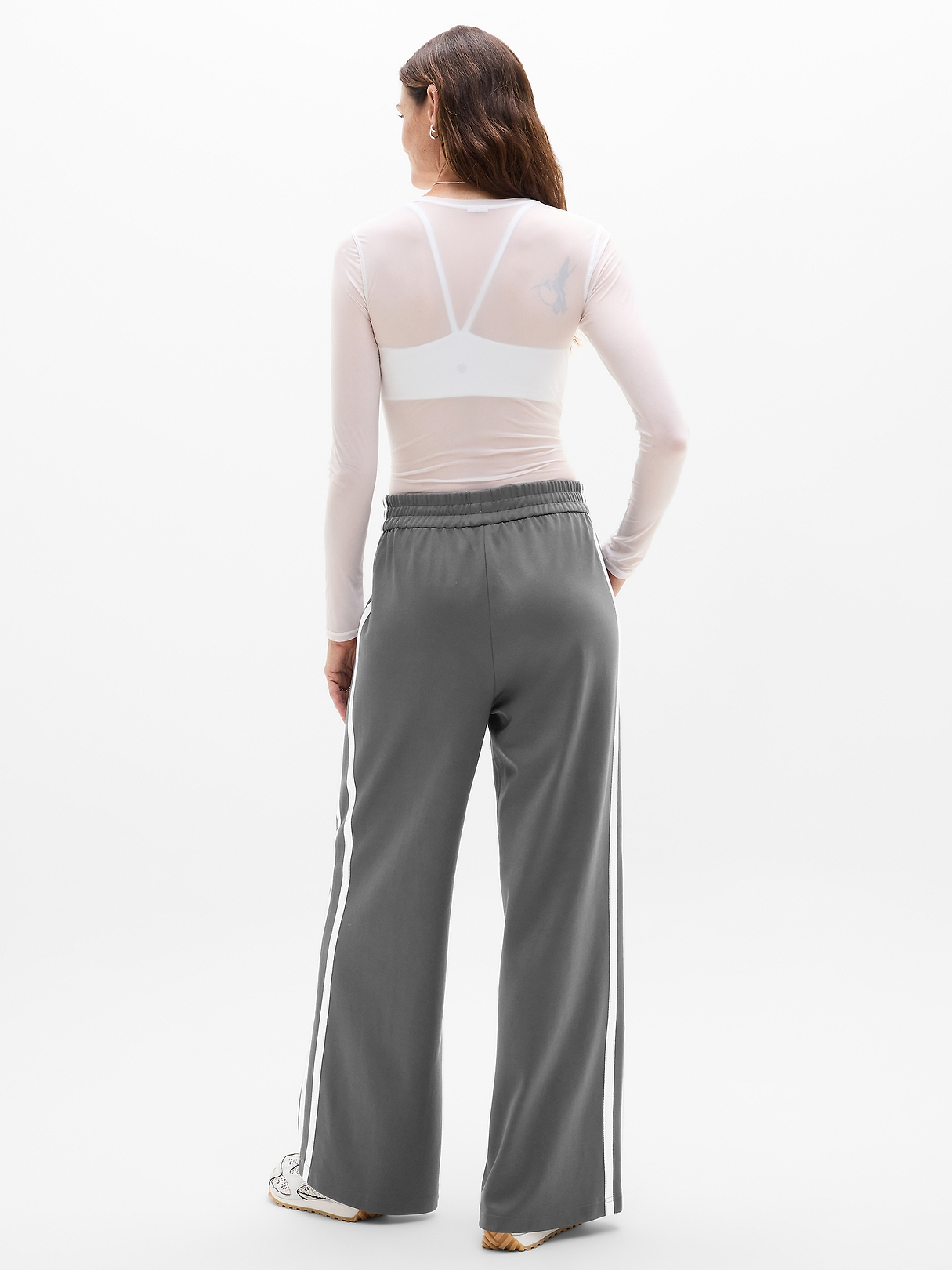 Tempo Mid Rise Wide Leg Track Pant | Athleta