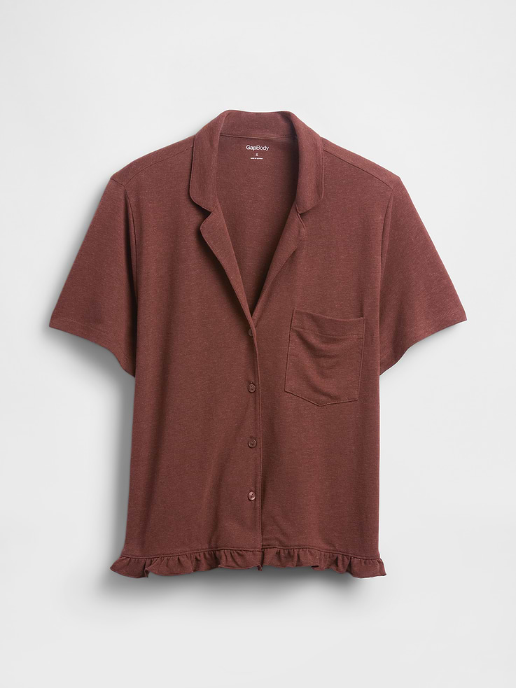 Image number 5 showing, Ruffle PJ Shirt