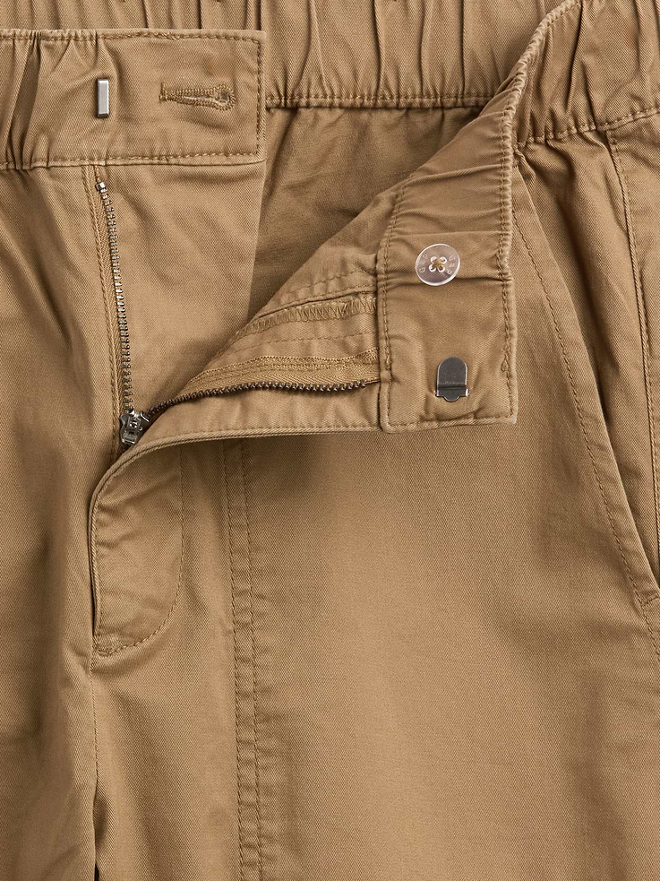 Image 8 of 8, High Rise Easy Wide-Leg Khakis