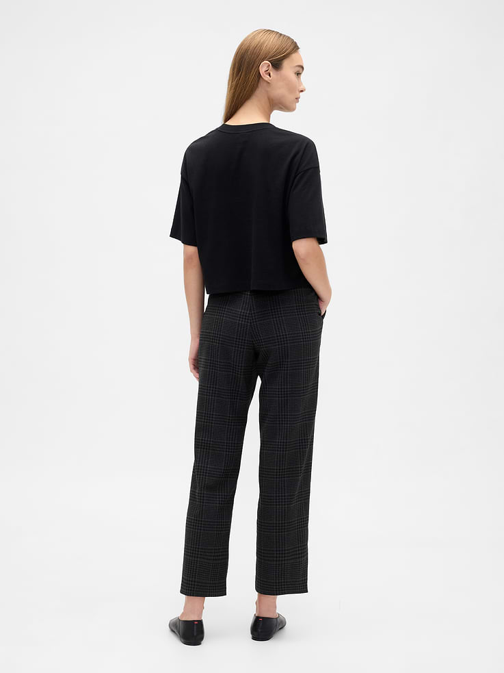 Image number 4 showing, Recycled High Rise Straight-Leg Pants
