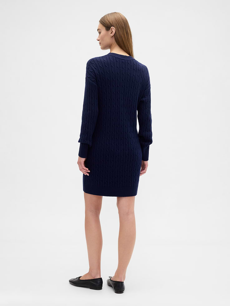Image number 2 showing, CashSoft Relaxed Crewneck Sweater Mini Dress