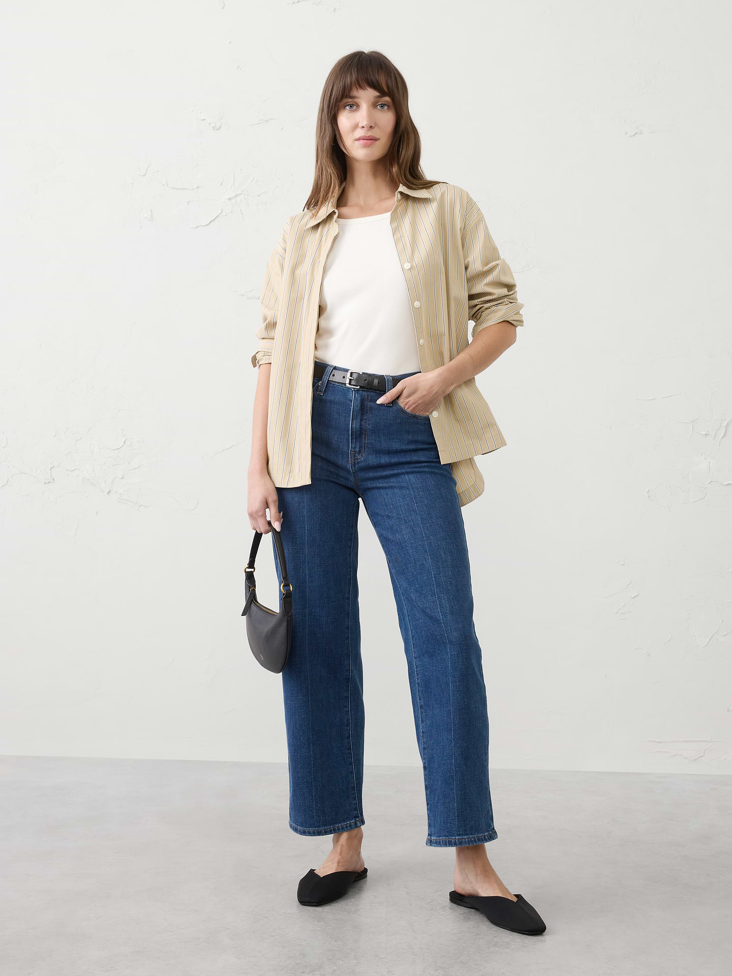 Image number 1 showing, Straight High-Rise Jean