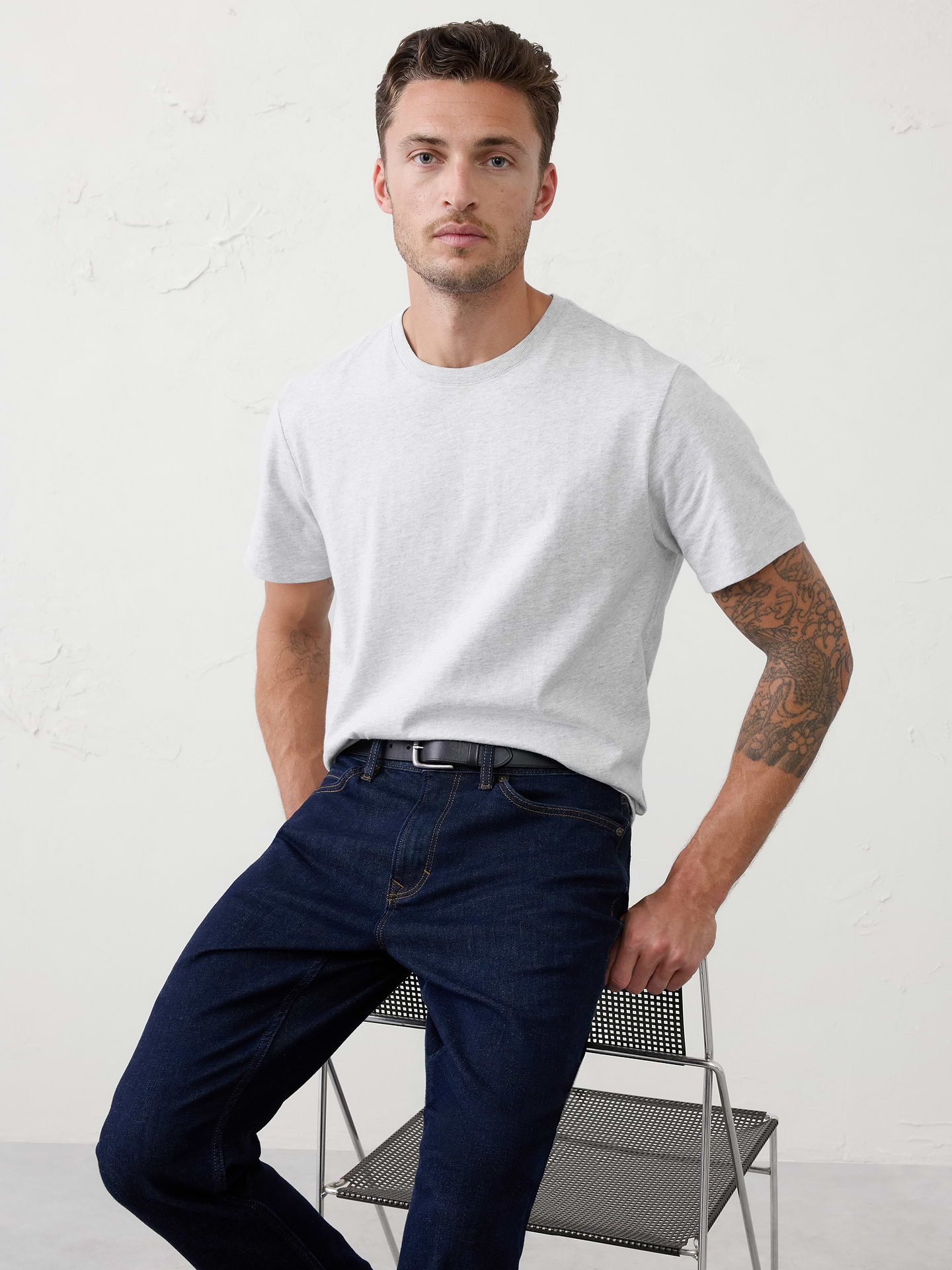 Image number 1 showing, Signature Midweight Cotton T-Shirt
