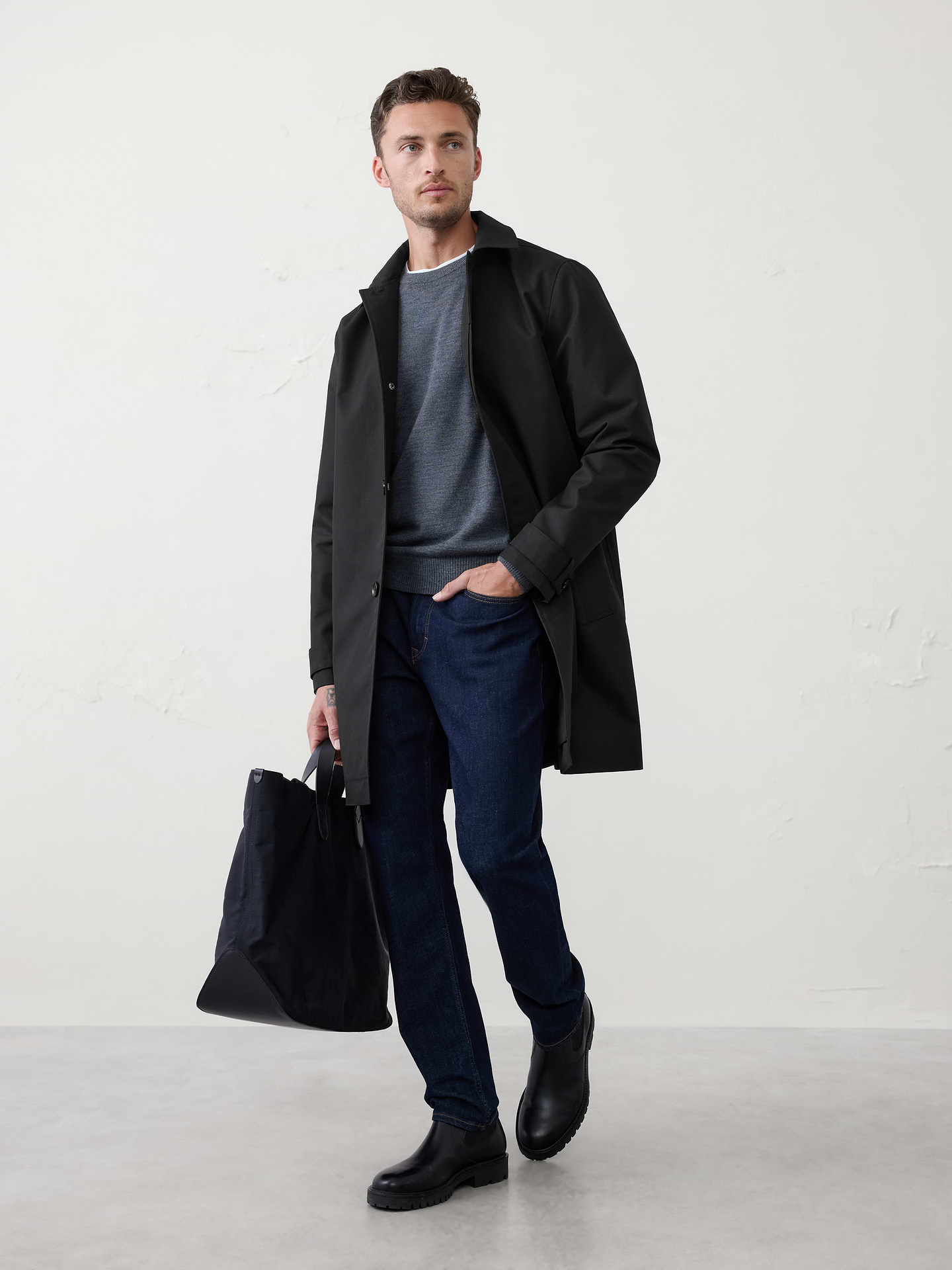 Image number 1 showing, Modern Trench Coat