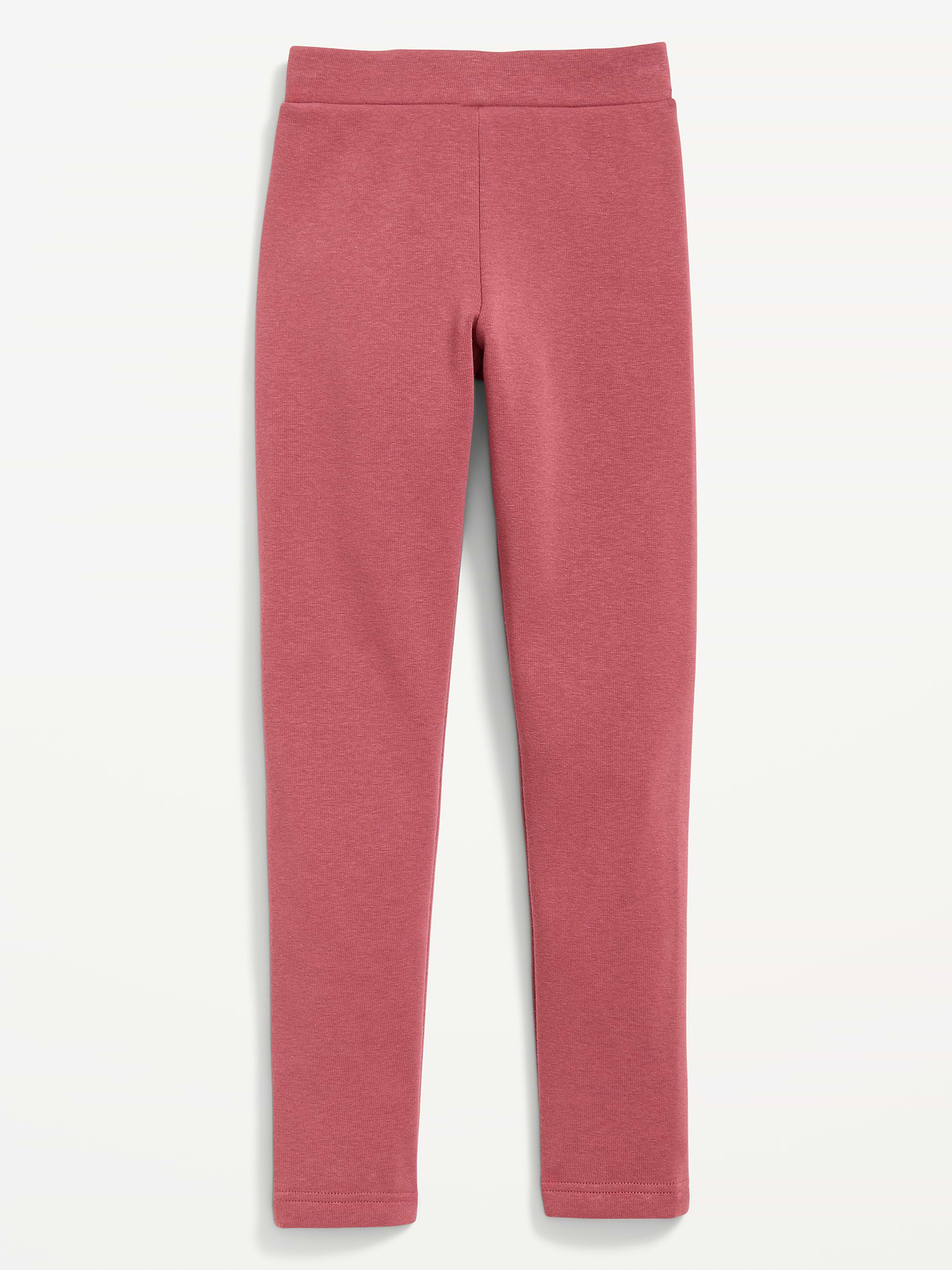 Image number 1 showing, High-Waisted Full-Length Fleece Leggings for Girls