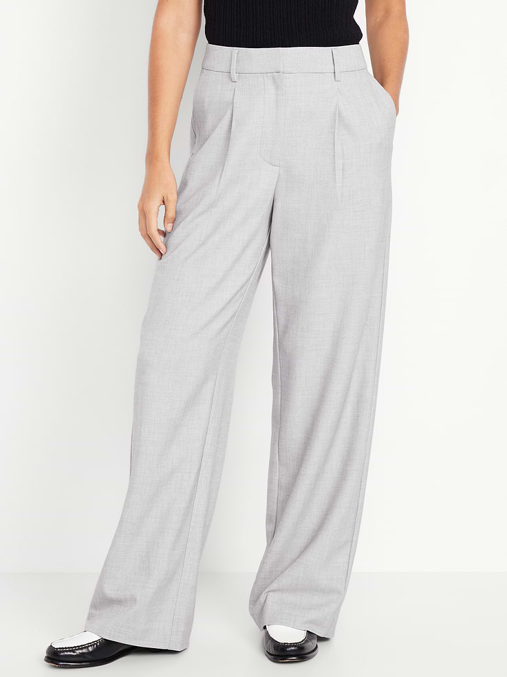 Image number 2 showing, Extra High-Waisted Taylor Wide-Leg Trouser Pants