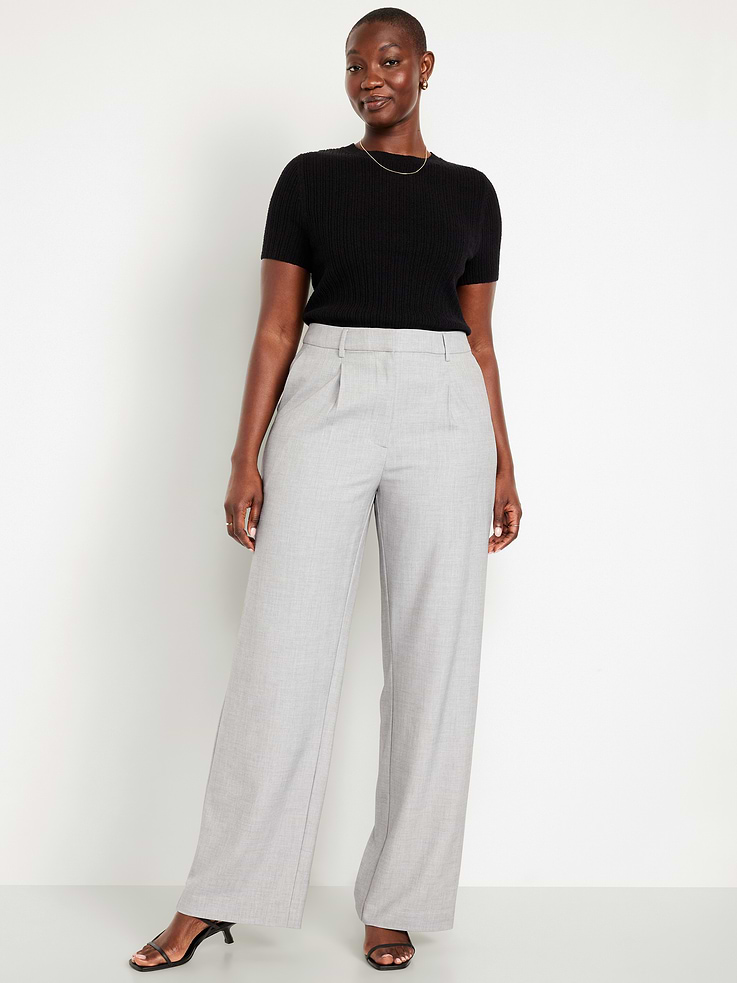 Image number 7 showing, Extra High-Waisted Taylor Wide-Leg Trouser Pants