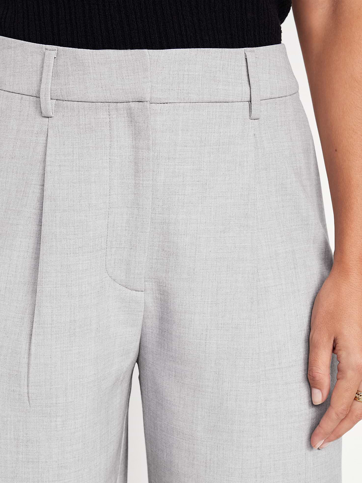 Image number 5 showing, Extra High-Waisted Taylor Wide-Leg Trouser Pants