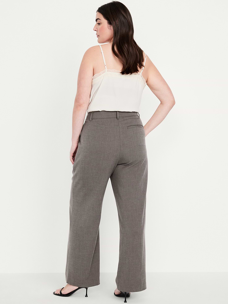 Image number 7 showing, Extra High-Waisted Taylor Wide-Leg Trouser Pants