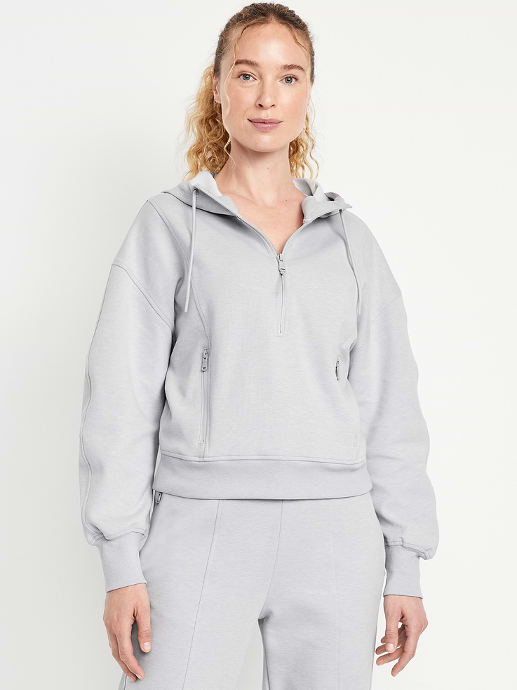 Image number 1 showing, Dynamic Fleece Half-Zip Hoodie Sweatshirt
