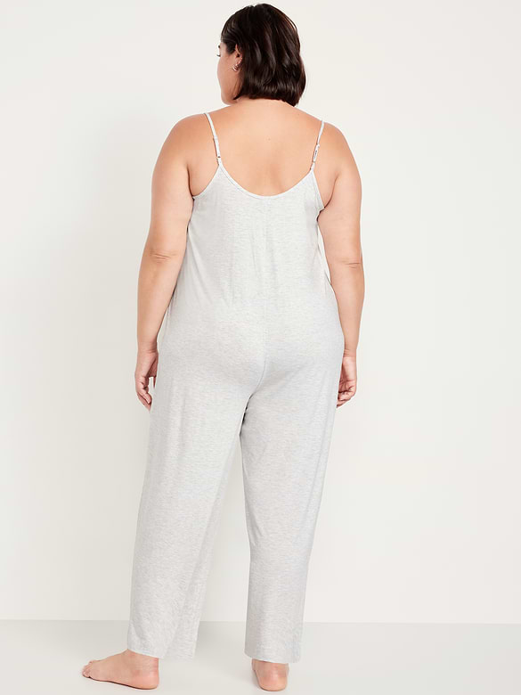 Knit Jersey Pajama Jumpsuit