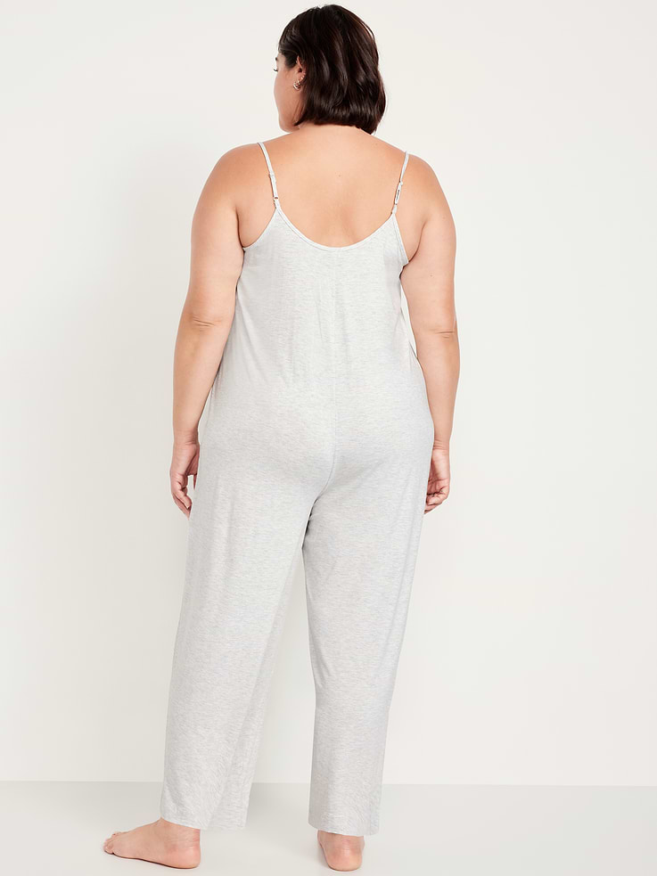 Image number 8 showing, Knit Jersey Pajama Jumpsuit