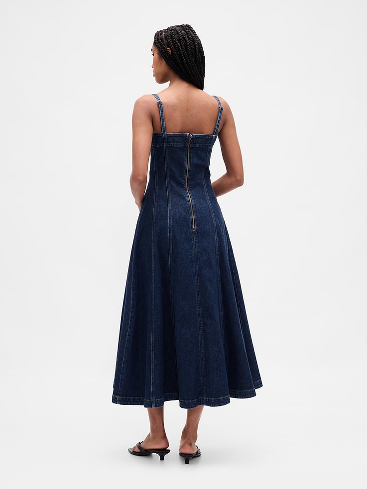 Image number 2 showing, Denim Midi Dress