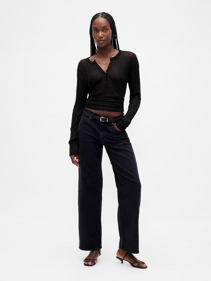 Image number 1 showing, Low Rise '90s Loose Jeans