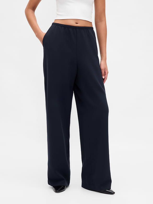 Easy Wide-Leg Pants