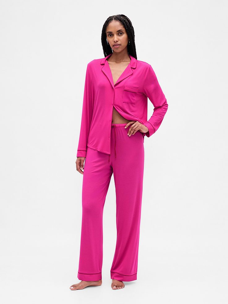 Image number 1 showing, SoftMade Modal PJ Pants