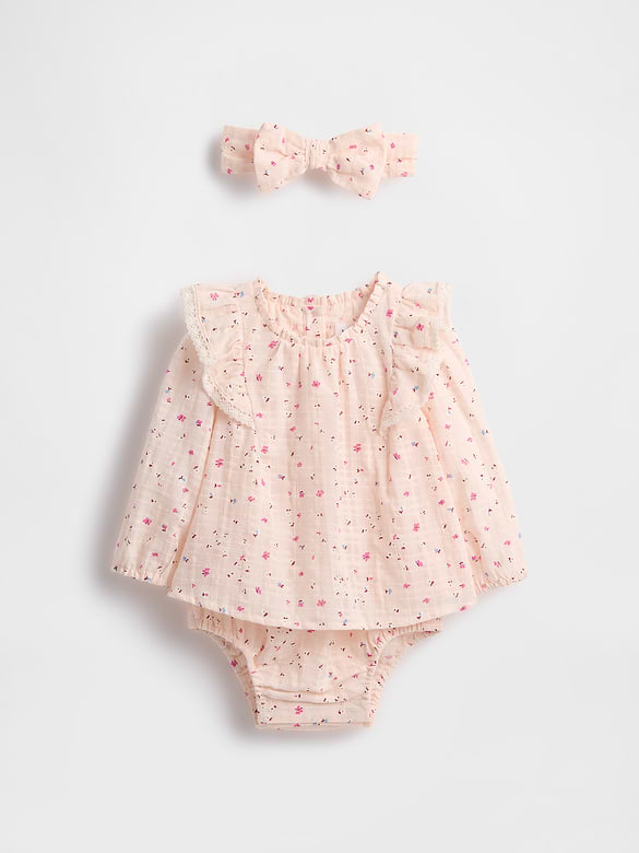 Baby Bodysuit Dress Set