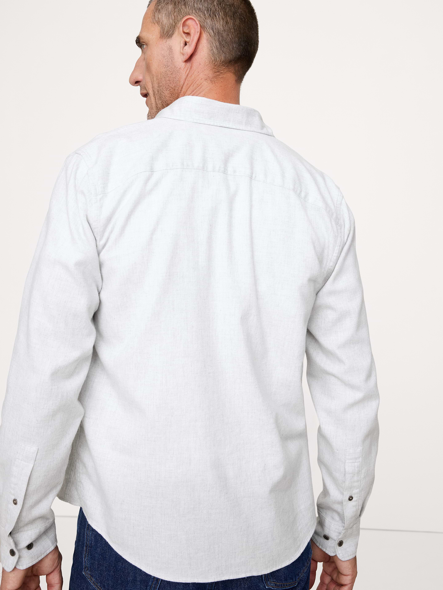 Image number 3 showing, Standard-Fit Lightweight Flannel Shirt
