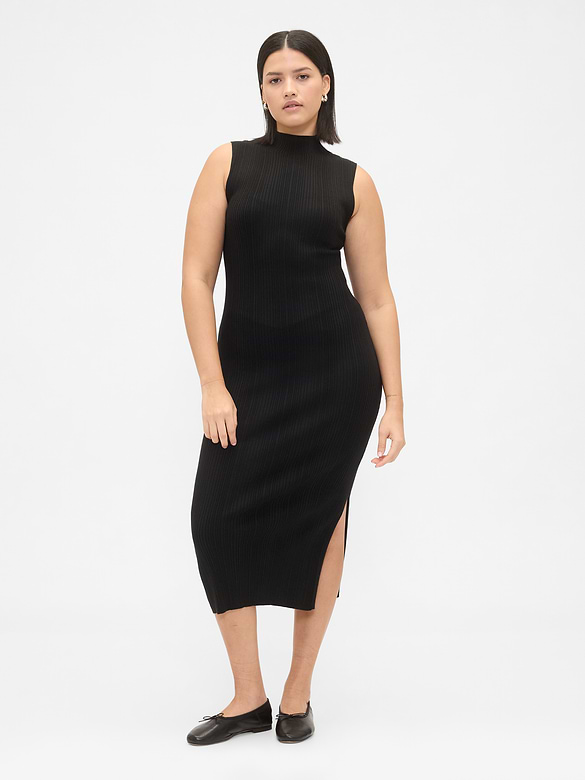 Rib Midi Sweater Dress