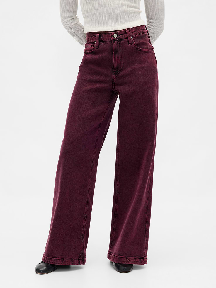 Image number 2 showing, High Rise Stride Wide-Leg Jeans