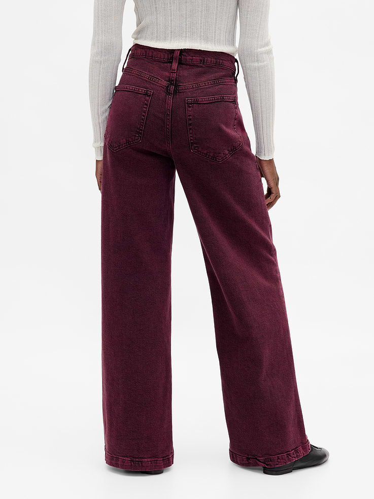 Image number 4 showing, High Rise Stride Wide-Leg Jeans