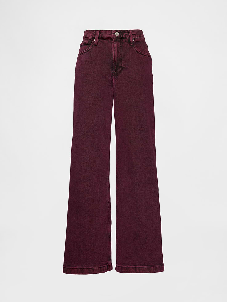 Image number 7 showing, High Rise Stride Wide-Leg Jeans