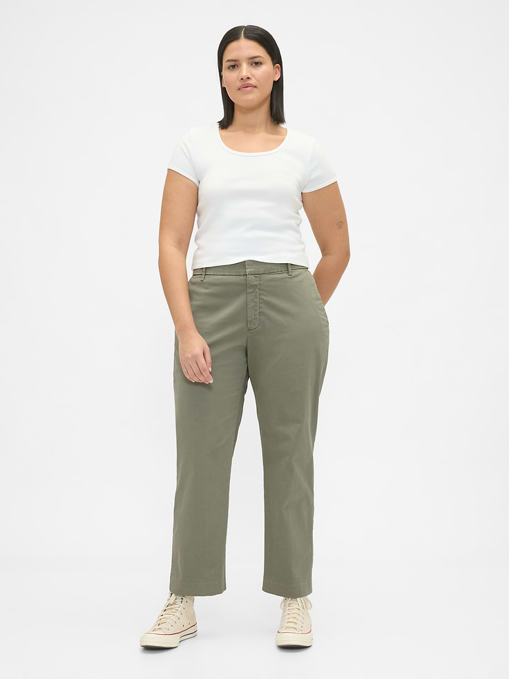 Image number 5 showing, Mid Rise Khakis