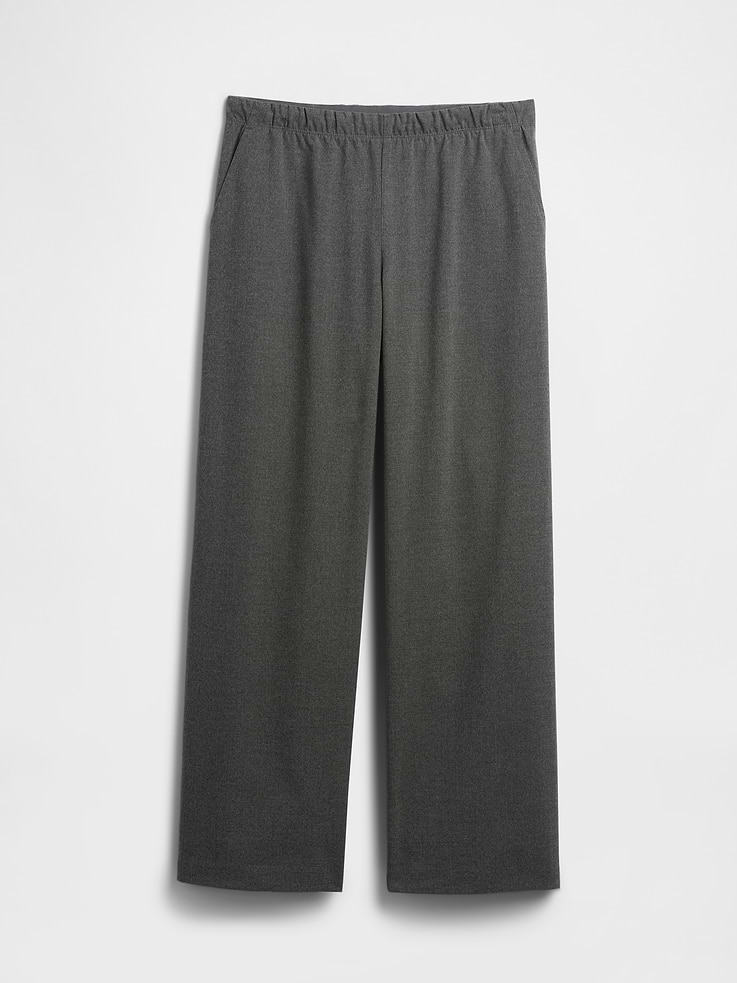 Image number 7 showing, Recycled Mid Rise Easy Wide-Leg Pants