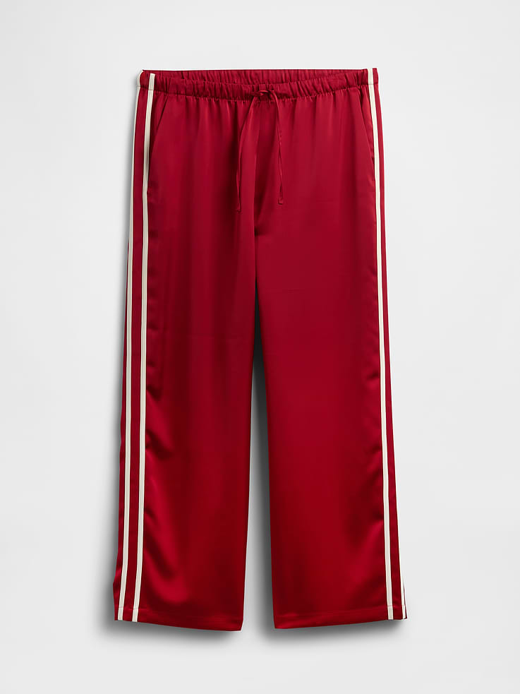 Image number 7 showing, Satin Straight-Leg Crop Pants