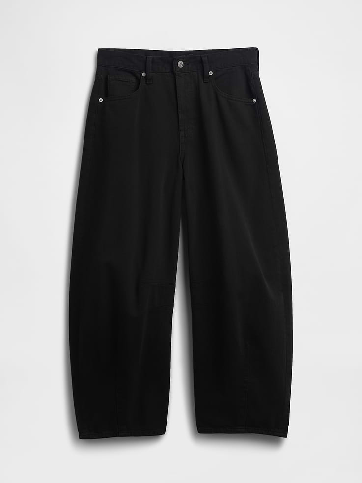Image 7 of 7, High Rise Horseshoe Crop Jeans