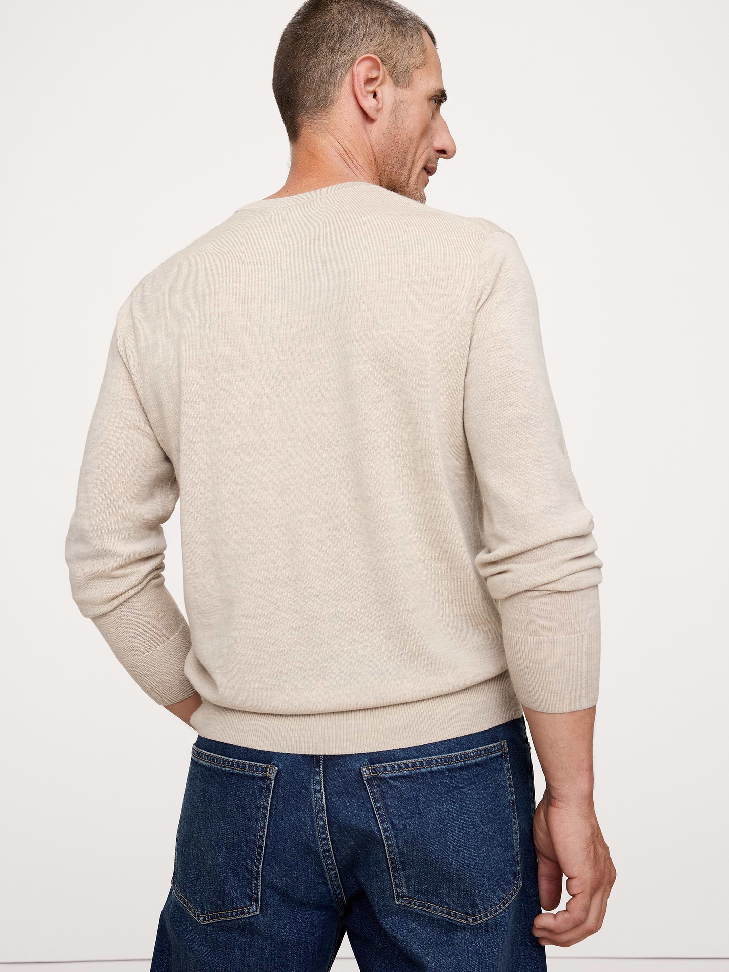 Image number 3 showing, Merino Crew-Neck Sweater