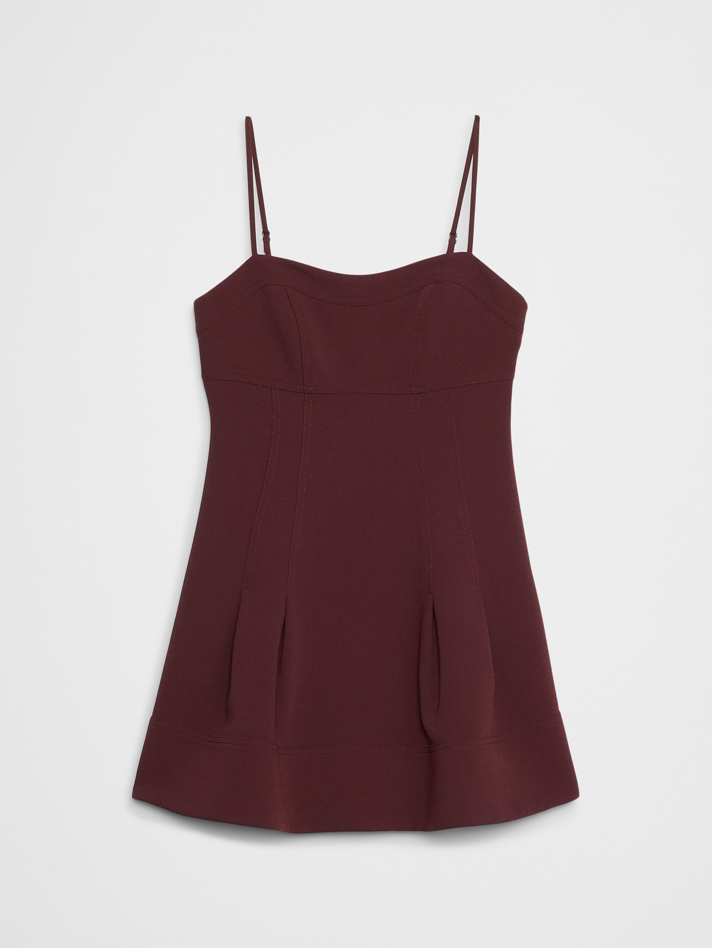 Image 4 of 4, Structured Empire-Waist Mini Dress