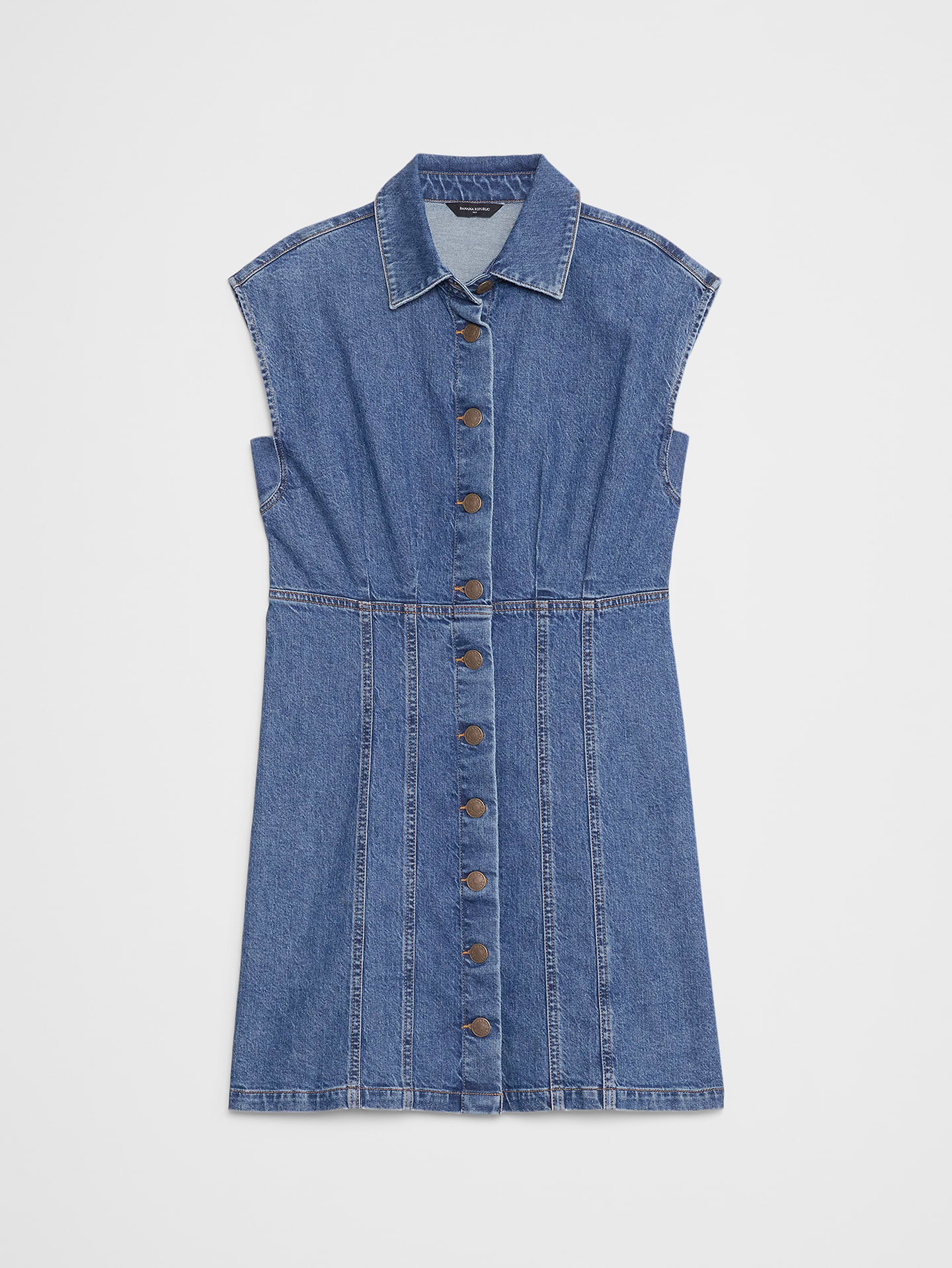 Image number 4 showing, Denim Mini Shirtdress