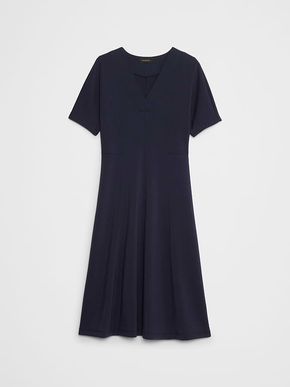 Soft Touch V-Neck Midi Dress