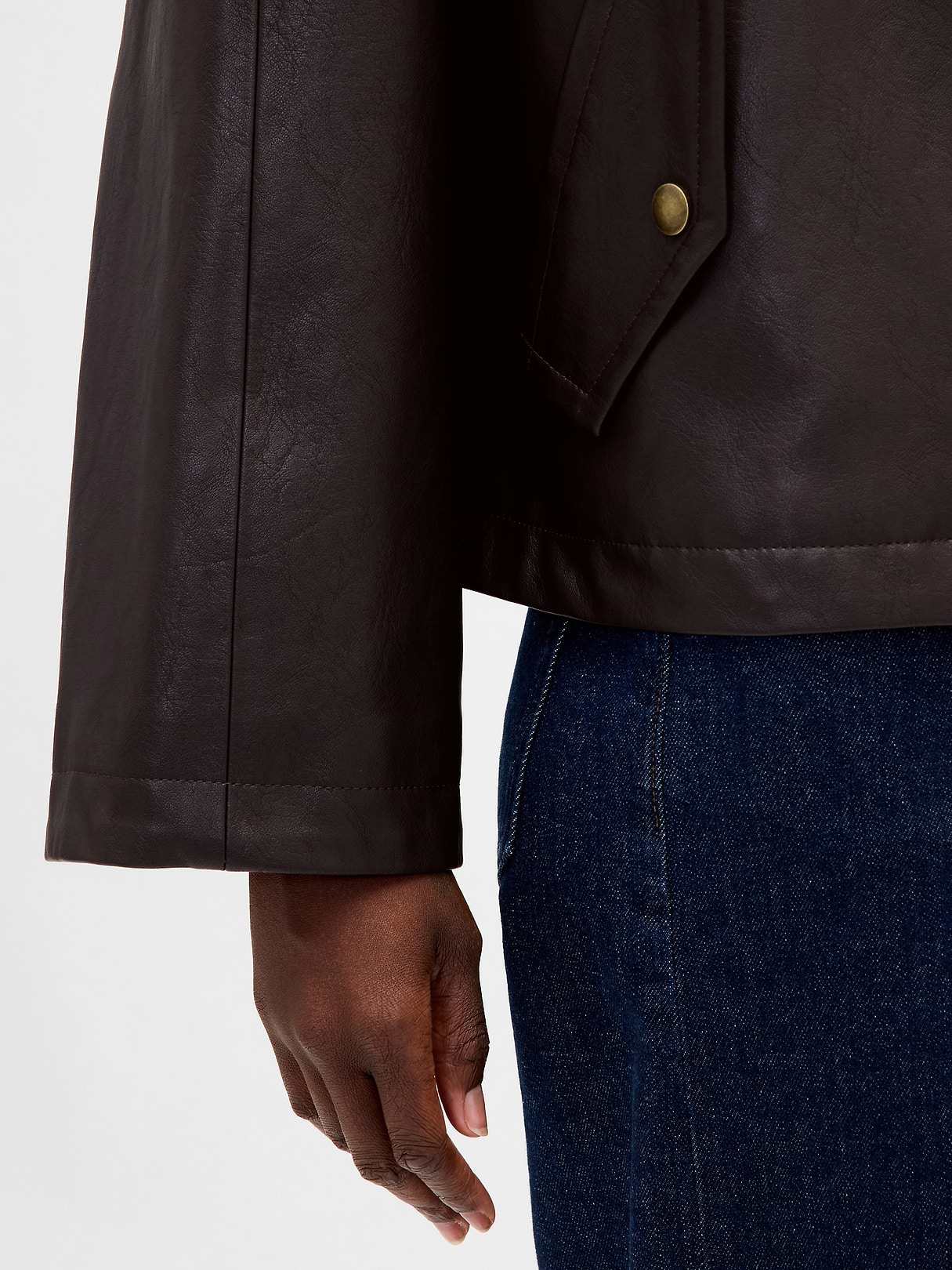Vegan Leather Swing Jacket | Gap