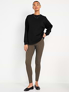 Image number 1 showing, High-Waisted Jersey Fashion Layering Leggings
